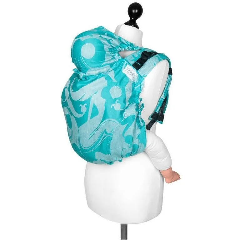 Fidella Onbuhimo back carrier - Limited Edition Sirens Blue Linen