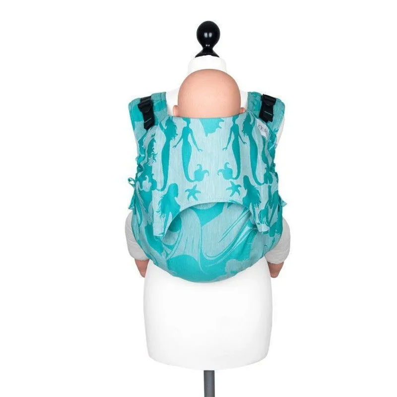 Fidella Onbuhimo back carrier - Limited Edition Sirens Blue Linen
