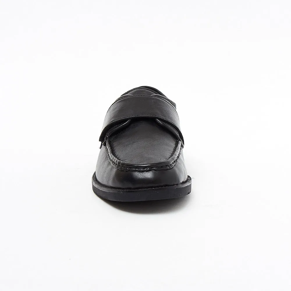Mens Leather Velcro Comfort Shoes - 17983
