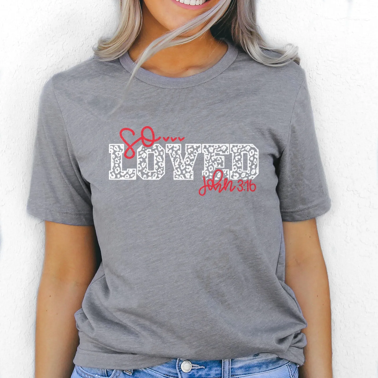 So Loved John 3:16 Tee Shirts For Women - Christian Shirts for Women - Religious Tee Shirts