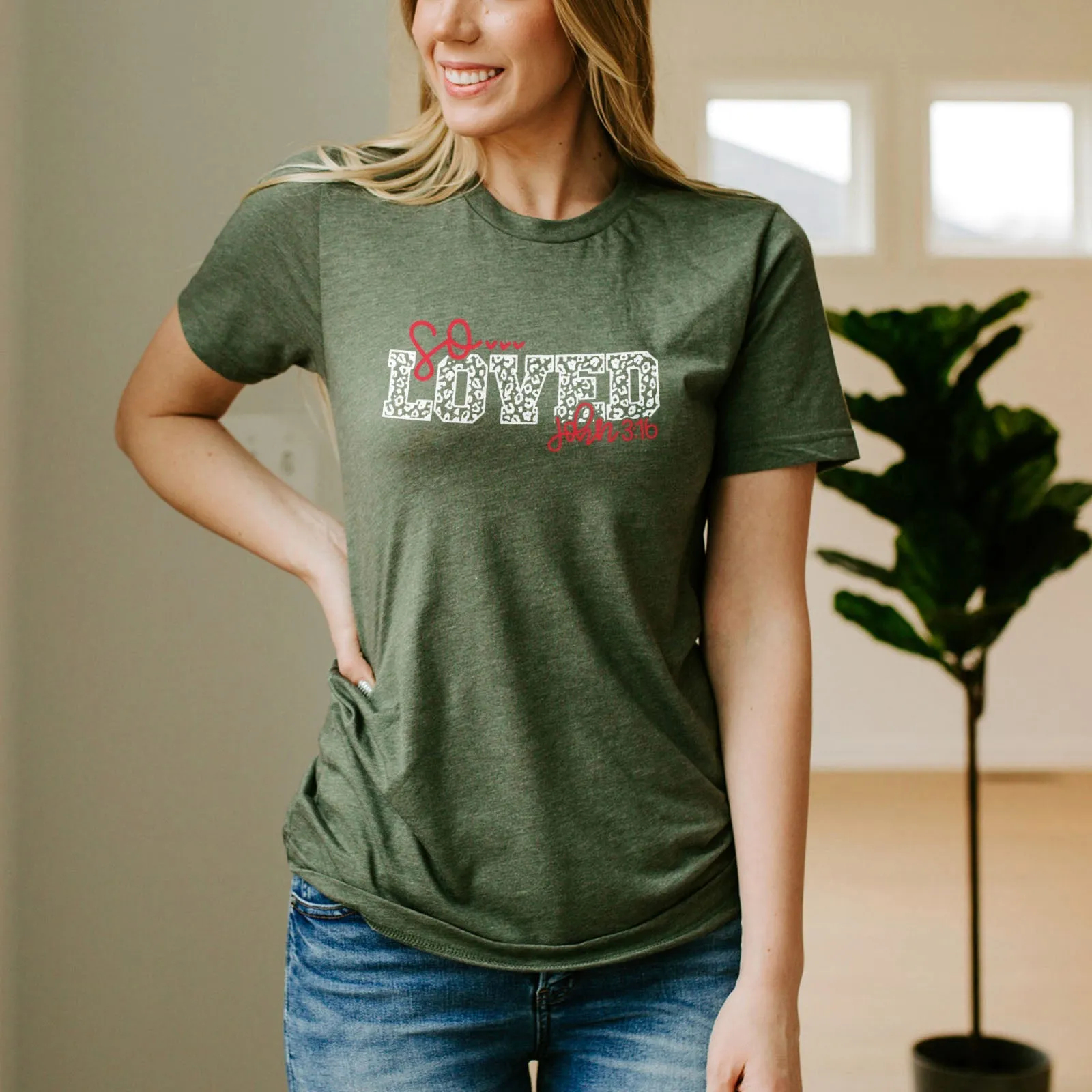 So Loved John 3:16 Tee Shirts For Women - Christian Shirts for Women - Religious Tee Shirts