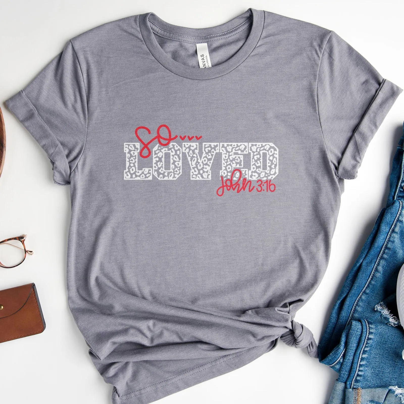 So Loved John 3:16 Tee Shirts For Women - Christian Shirts for Women - Religious Tee Shirts