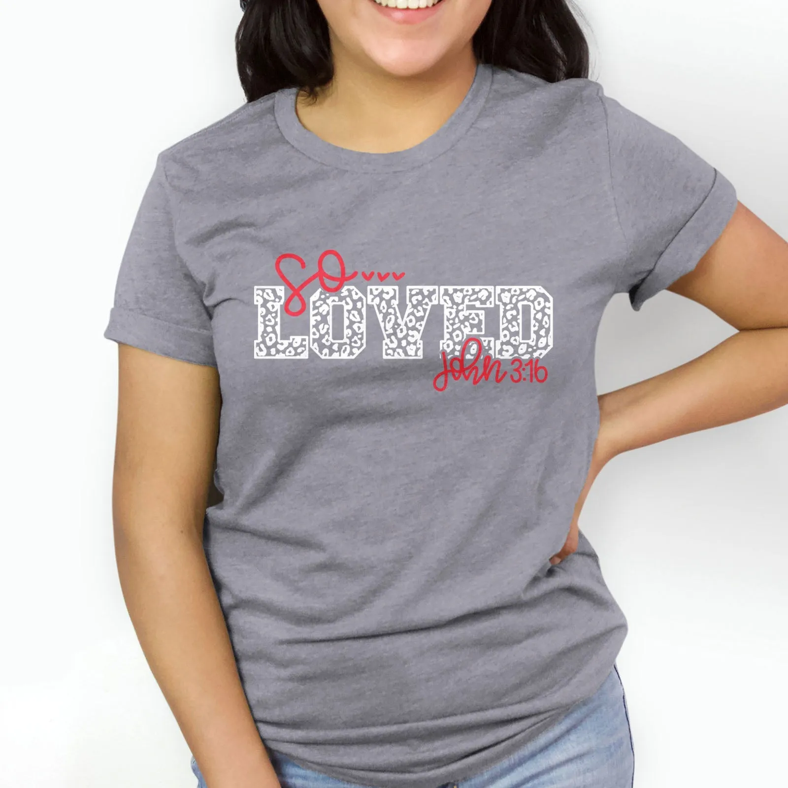 So Loved John 3:16 Tee Shirts For Women - Christian Shirts for Women - Religious Tee Shirts