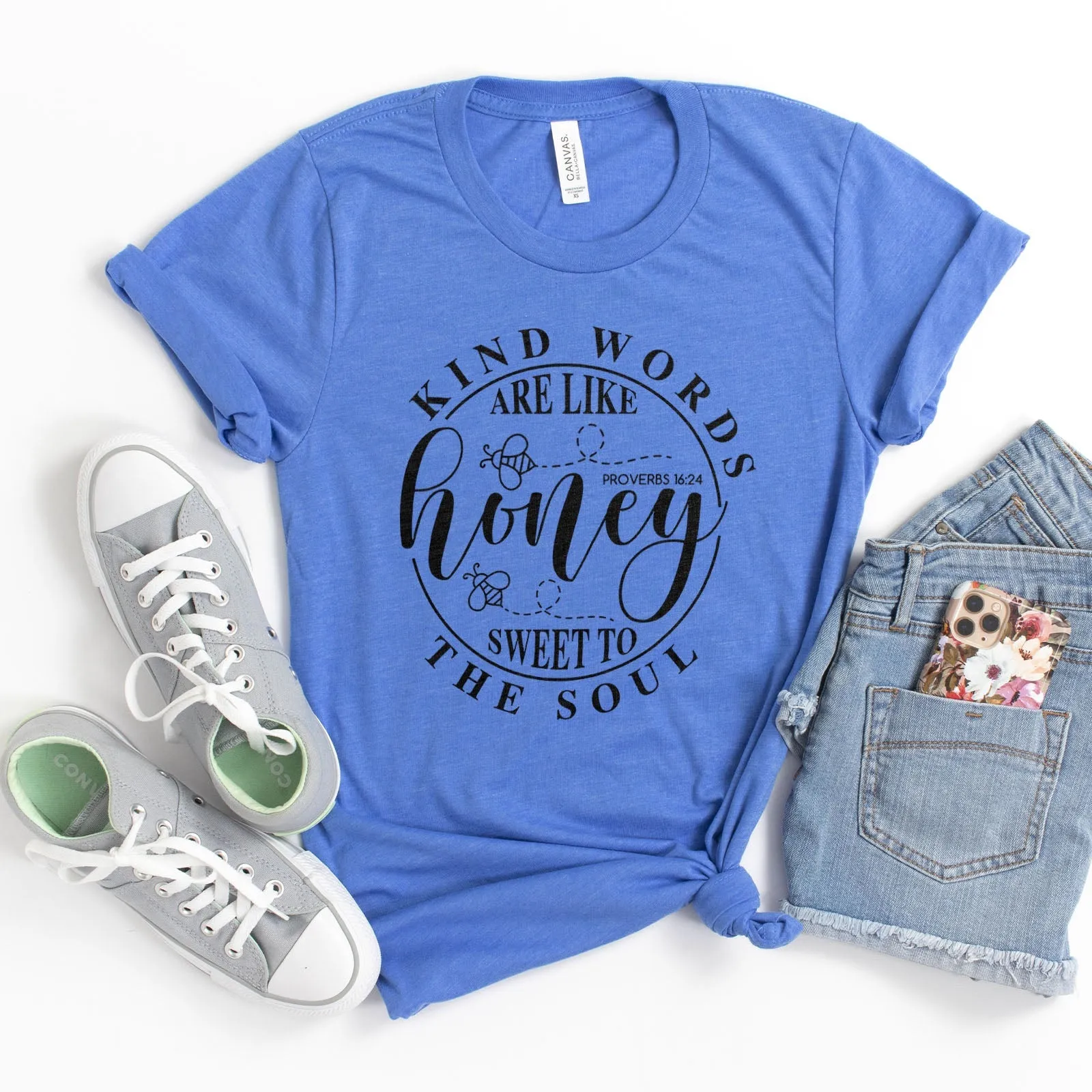 Sweet To The Soul Proverbs 16:24 Tee Shirts For Women - Christian Shirts for Women - Religious Tee Shirts