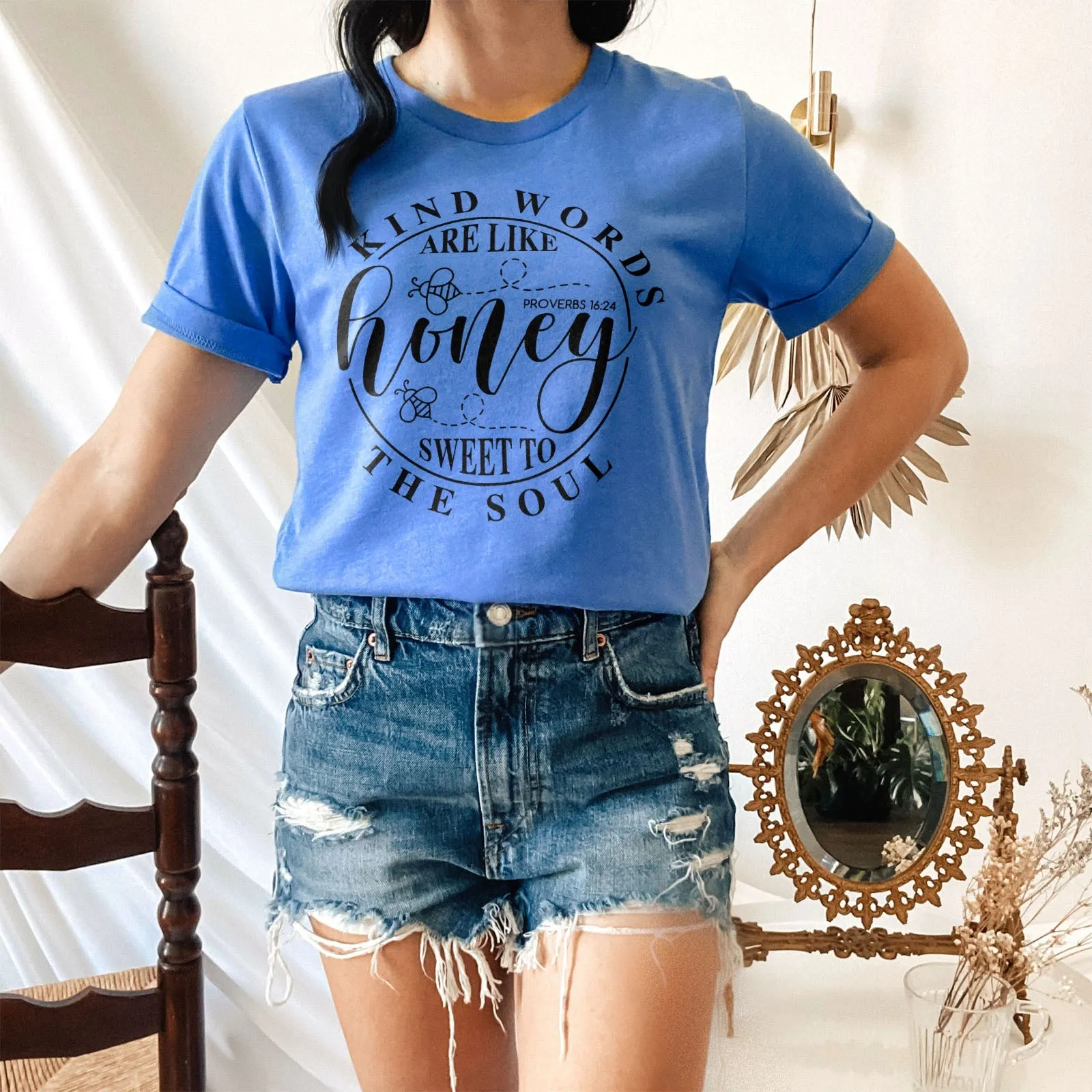 Sweet To The Soul Proverbs 16:24 Tee Shirts For Women - Christian Shirts for Women - Religious Tee Shirts
