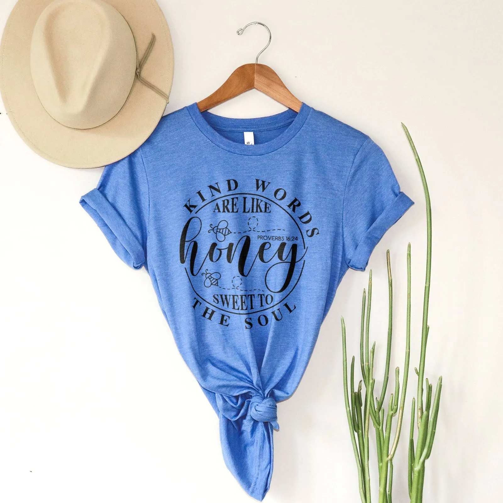 Sweet To The Soul Proverbs 16:24 Tee Shirts For Women - Christian Shirts for Women - Religious Tee Shirts