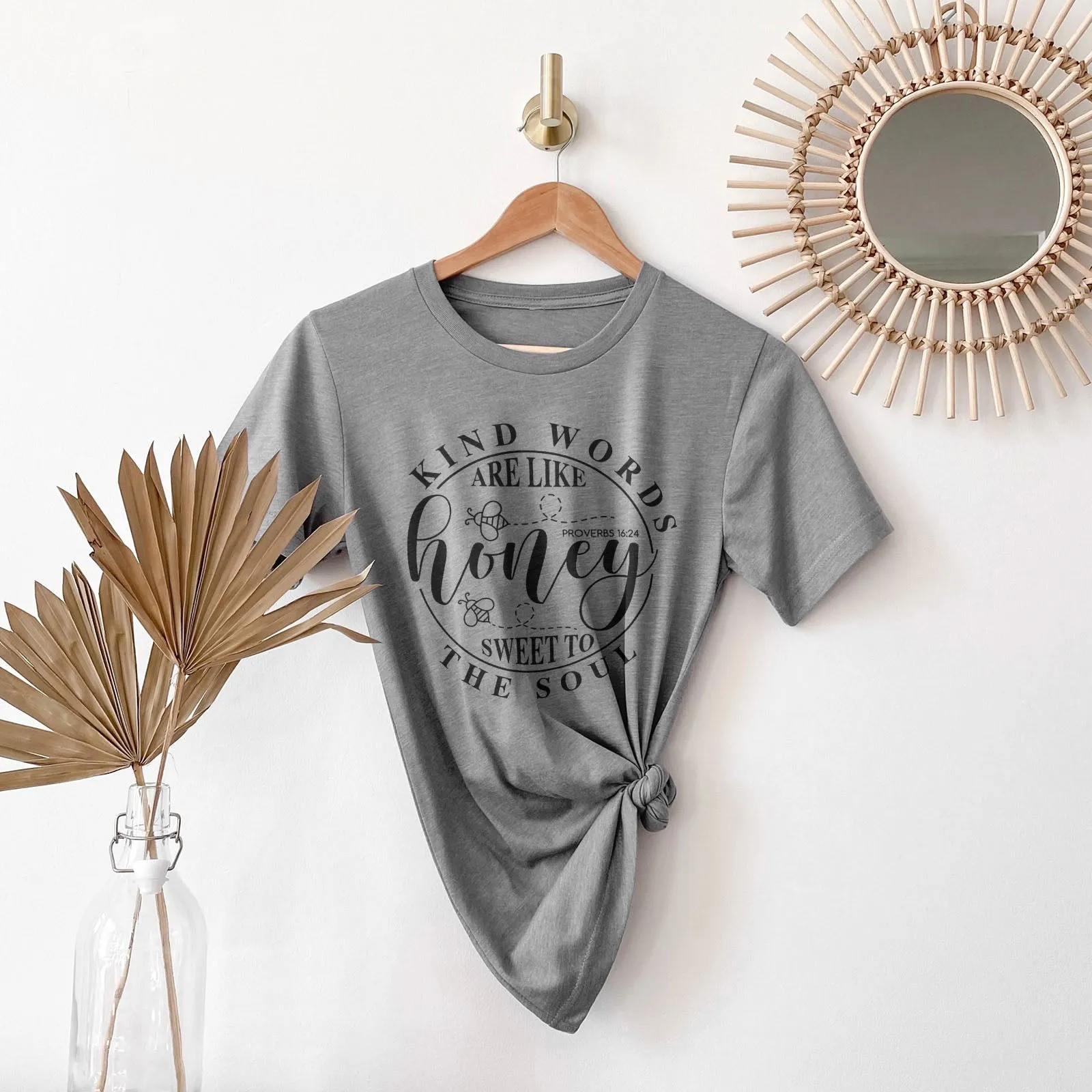 Sweet To The Soul Proverbs 16:24 Tee Shirts For Women - Christian Shirts for Women - Religious Tee Shirts