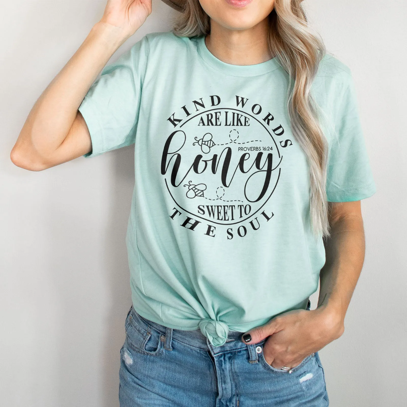Sweet To The Soul Proverbs 16:24 Tee Shirts For Women - Christian Shirts for Women - Religious Tee Shirts