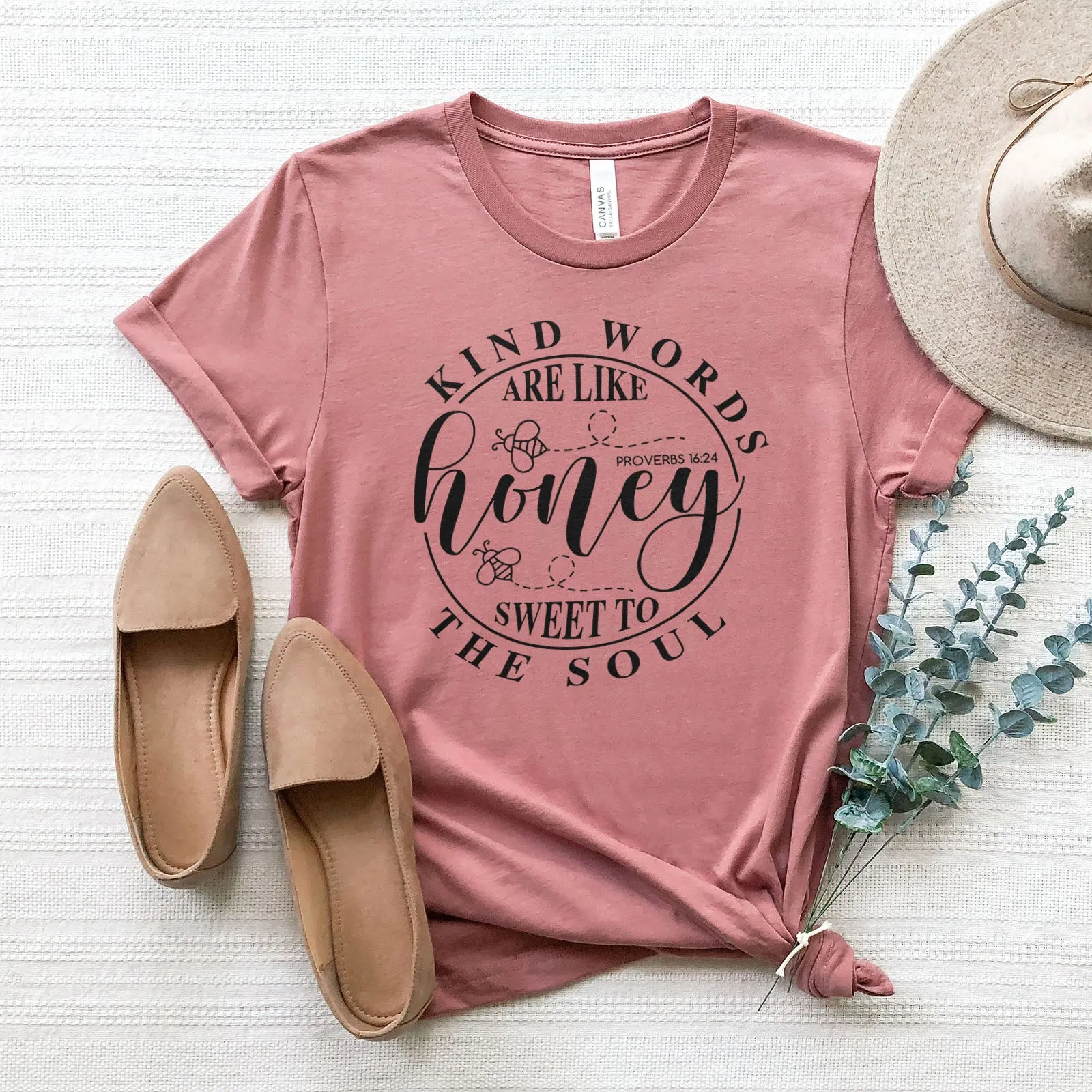 Sweet To The Soul Proverbs 16:24 Tee Shirts For Women - Christian Shirts for Women - Religious Tee Shirts