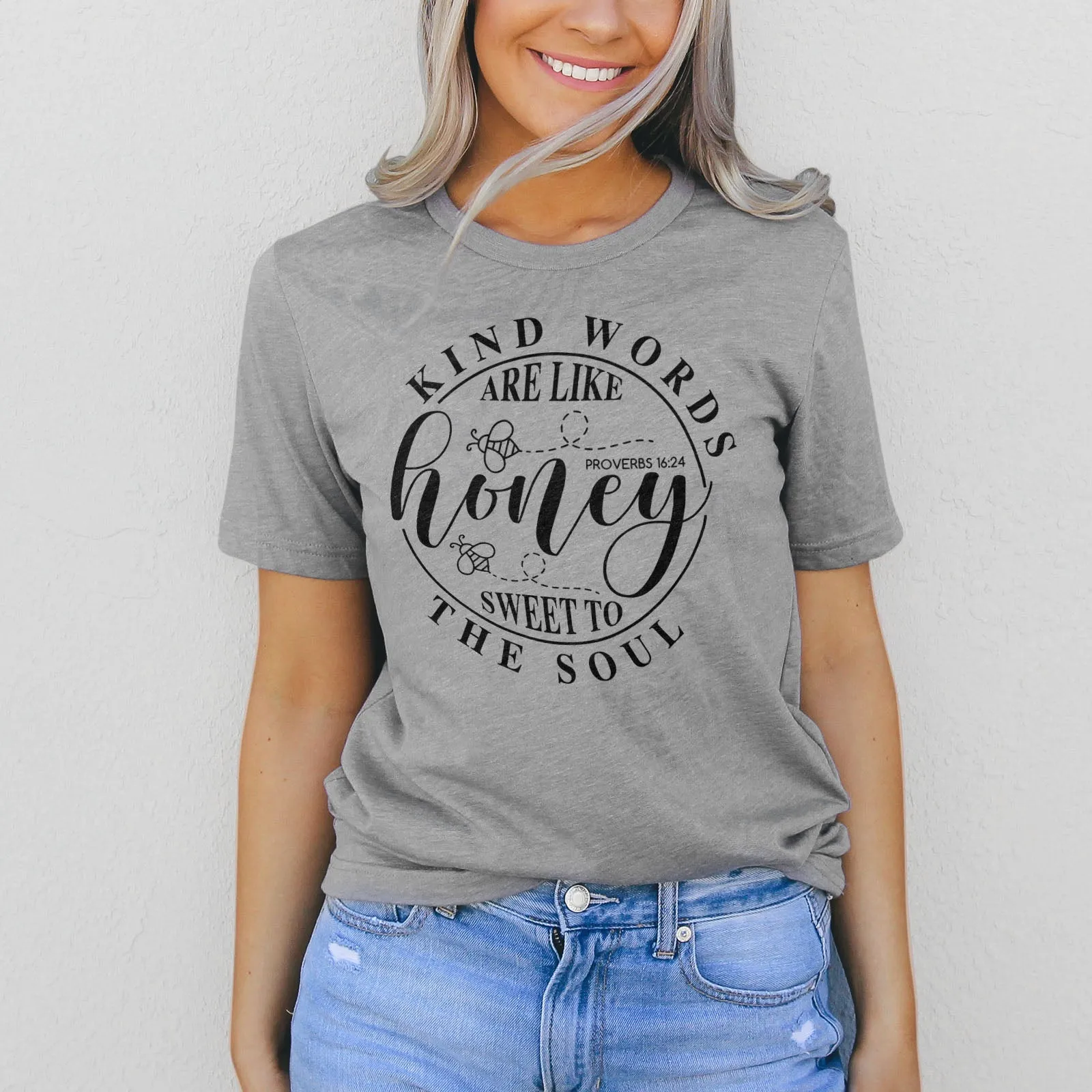 Sweet To The Soul Proverbs 16:24 Tee Shirts For Women - Christian Shirts for Women - Religious Tee Shirts