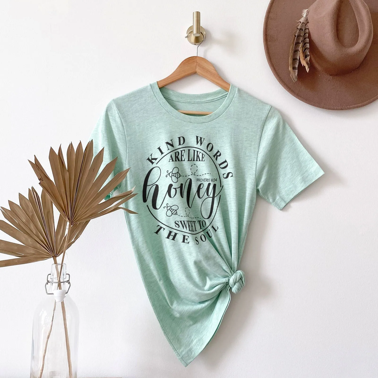 Sweet To The Soul Proverbs 16:24 Tee Shirts For Women - Christian Shirts for Women - Religious Tee Shirts
