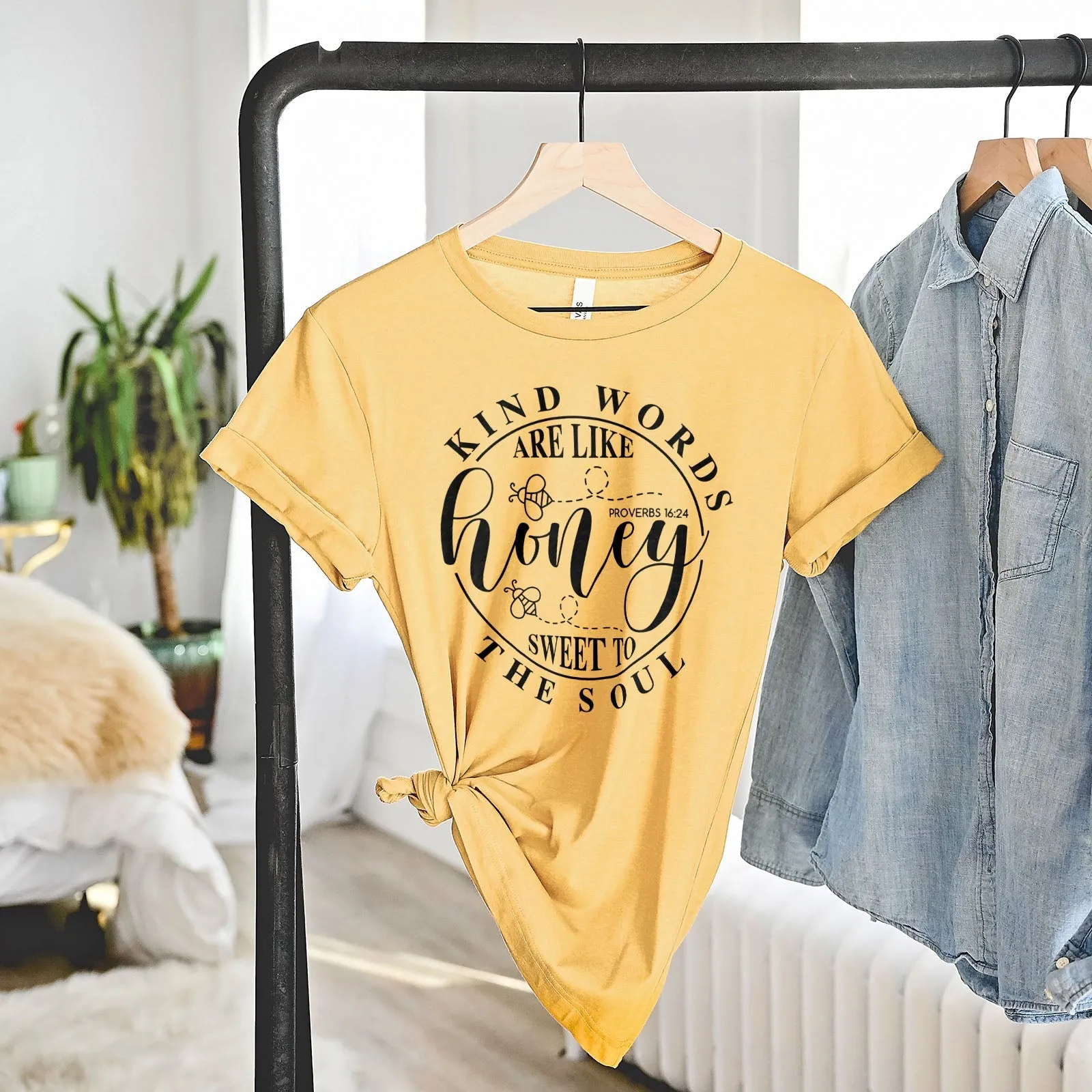 Sweet To The Soul Proverbs 16:24 Tee Shirts For Women - Christian Shirts for Women - Religious Tee Shirts