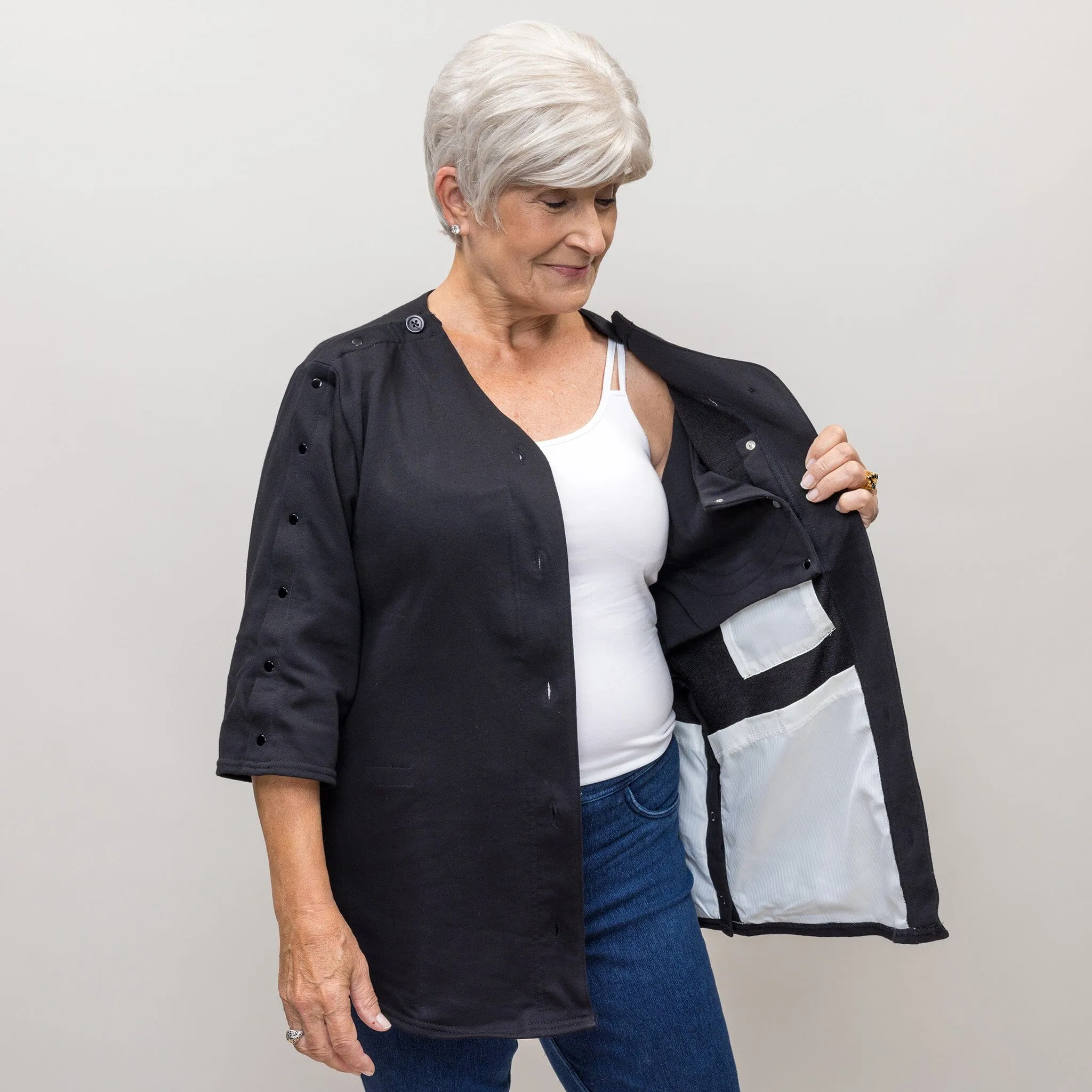 The Jacki® Post-Surgical Jacket with 2 Breast Forms